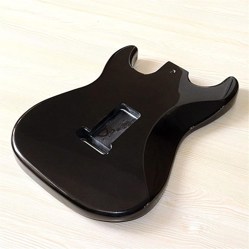 JD.Moon Electric Guitar Body for Fender Strat Guitar Accessory DIY Poplar Wood HSH Guitar Body Black Glossy - Image 3